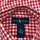 Age 4 Ralph Lauren Checked Shirt - Small Red Cotton