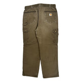 Carhartt Carpenter Trousers - 36W 32L Brown Cotton