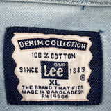 Exxonmobil Lee Sport Denim Shirt - XL Light Wash Cotton