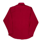 Wrangler Shirt - Large Red Cotton Blend