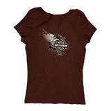Motorcycles Harley Davidson Graphic T-Shirt - XL Brown Cotton