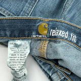 Carhartt Double Knee Carpenter Jeans - 36W UK 18 Blue Cotton Blend