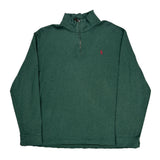 Polo By Ralph Lauren 1/4 Zip - XL Green Cotton