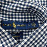 Ralph Lauren Checked Shirt - XL Blue Cotton