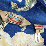 Sunny Island Floral Hawaiian Shirt - Small Multicoloured Viscose