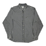 Lacoste Checked Shirt - 2XL Black & White Cotton