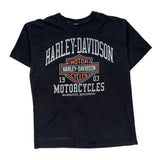 Northern Lights Harley Davidson Graphic T-Shirt - No Size Black Cotton