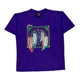 Soffe Single Stitch T-Shirt - Large Purple Cotton