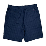 Tommy Hilfiger Checked Chino Shorts - 36W 9L Blue Cotton