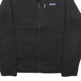 PATAGONIA Mens Black Fleece Jacket S Polyester Blend Zip Outdoor Casual
