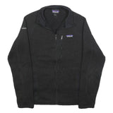 PATAGONIA Mens Black Fleece Jacket S Polyester Blend Zip Outdoor Casual