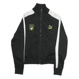 PUMA Mens Black & White Track Jacket M Polyester Zip Sports Casual Style