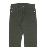 LEVI'S Mens Cotton Blend Green Regular Fit Straight Leg Trousers W31 L27 Stylish