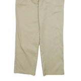 DICKIES Mens Regular Fit Straight Cotton Blend Beige Trousers W36 L30 Workwear
