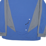 NIKE Mens Blue & Grey Outdoor Jacket XL Polyester Blend Mesh Colourblock Relaxed