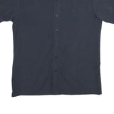 G-STAR Mens Black Plain Shirt XL Cotton Short Sleeve Casual Button Shirt
