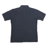 G-STAR Mens Black Plain Shirt XL Cotton Short Sleeve Casual Button Shirt