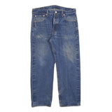 LEVI'S 501 Mens Jeans Blue Regular Straight Denim Medium W35 L27 Classic Button