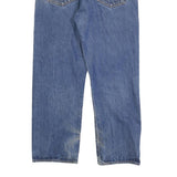 LEVI'S 501 Mens Jeans Blue Regular Straight Denim Medium W35 L27 Classic Button