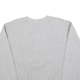 MV SPORT Womens Grey Simpson University Crew Neck L Sweatshirt Cotton Blend