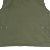 BANNER Mens Green Utility Vest Jacket XL Polyester Blend Plain Zip Pockets