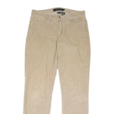 CALVIN KLEIN JEANS Womens Cotton Blend Beige Regular Straight Trousers W32 L32