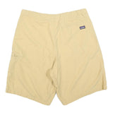 PATAGONIA Mens Shorts Beige Casual Plain M W34 Lightweight Cotton Blend