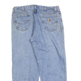 CARHARTT Mens Regular Fit Blue Denim Jeans W38 L30 Classic Zip Closure