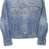LEVI'S Mens Blue Denim Jacket M Cotton Blend Button Closure Classic Fit