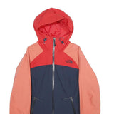 THE NORTH FACE Womens Red & Coral Nylon Hooded Zip Jacket XS Outdoor Sportswear