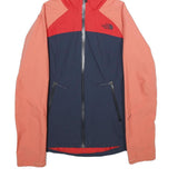 THE NORTH FACE Womens Red & Coral Nylon Hooded Zip Jacket XS Outdoor Sportswear