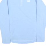 HELLY HANSEN Womens Blue Pullover Plain 1/4 Zip Polyester Jumper M Outdoor