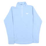 HELLY HANSEN Womens Blue Pullover Plain 1/4 Zip Polyester Jumper M Outdoor