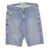 LEE Mens Denim Blue Carpenter Casual Shorts L W36 Workwear Pockets