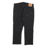 LEVI'S 514 Classic Mens Jeans Black Classic Straight Denim Medium W36 L25 Zip