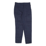 GAP Womens Navy Slim Fit Trousers W26 L28 Polyester Blend Zip Plain