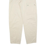 LEVI'S Womens Beige Cotton Blend Regular Fit Straight Leg Trousers W31 L31