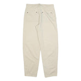 LEVI'S Womens Beige Cotton Blend Regular Fit Straight Leg Trousers W31 L31