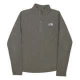 THE NORTH FACE Womens Grey Jacket XS Polyester Blend Plain Zip Lightweight