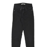 LEVI'S Womens Black Slim Skinny Denim Jeans Cotton Blend Zip W23 L29