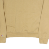 CHAMPION Womens Beige Crew Neck M Cotton Pullover Sweatshirt Casual