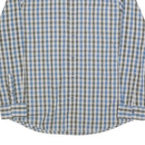 LEE Mens Blue & Green Check Shirt L Cotton Long Sleeve Button Collar Casual