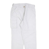 VAUDE Womens Slim White Trousers Zip Pockets W30 L30 Outdoor Casual