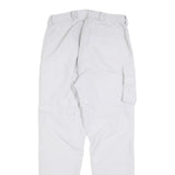 VAUDE Womens Slim White Trousers Zip Pockets W30 L30 Outdoor Casual