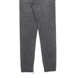 LEVI'S Womens Jeans Grey Slim Skinny Denim Raw Hem W25 L26 Stylish