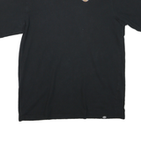DICKIES Mens Black Graphic T-Shirt XL Short Sleeve Crew Neck Workwear Casual