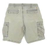 CARHARTT Mens Shorts Beige Cargo Relaxed Fit XL W38 Durable Cotton Blend