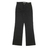 LEVI'S Womens 512 Regular Fit Black Denim Jeans W27 L30 Stylish Zip Closure