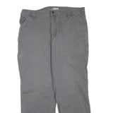 CARHARTT Mens Grey Regular Fit Straight Denim Jeans W40 L32 Workwear Durable Zip