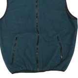 TIMBERLAND Mens Blue Jacket L Polyester Blend Sleeveless Zip Pocket Casual